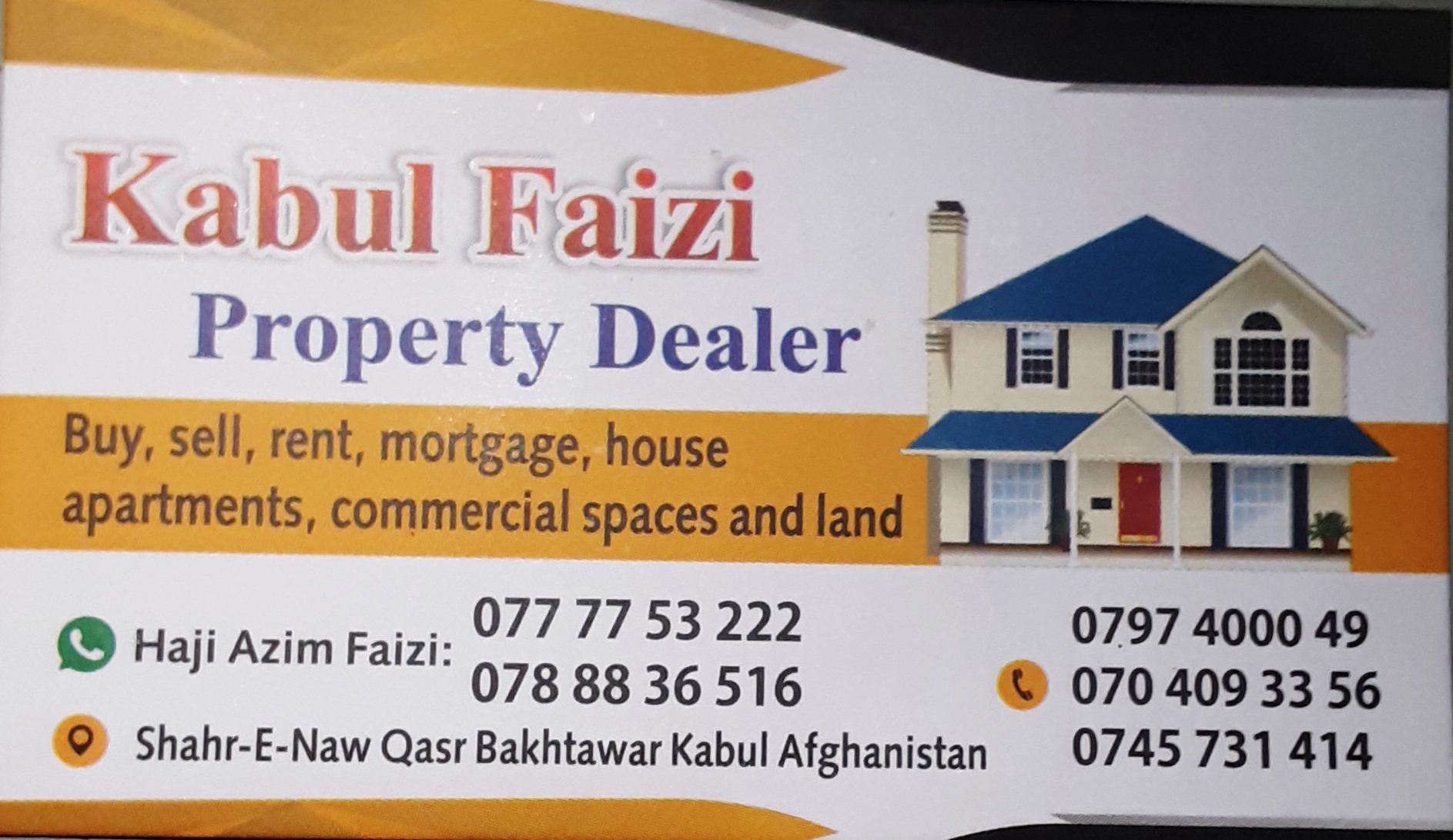 Faizi Kabul Property Dealer